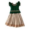 Readymade Embroidered Kids Lehenga for Girls Kerala South Indian Pattu Pavadai Langa for Kids